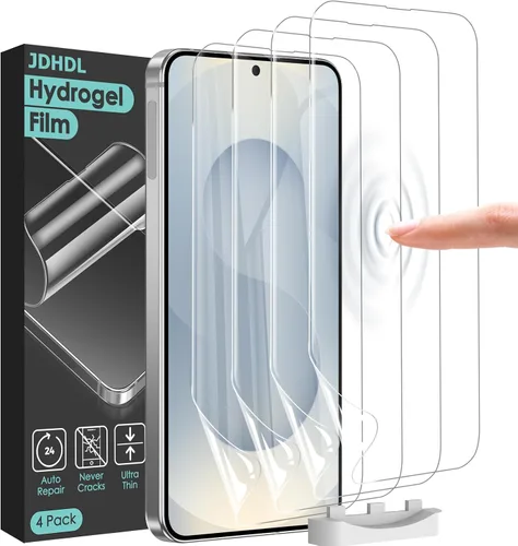 Vista 7 de [Paquete de 3+3 protectores de pantalla de película de hidrogel para iPhone 15 Pro Max (no vidrio) con protector de lente de cámara de vidrio