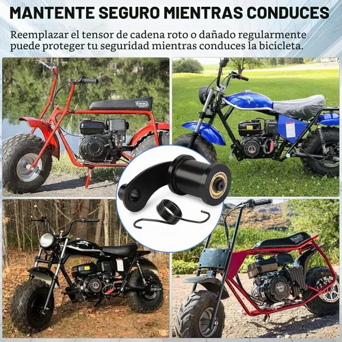 Vista 8 de Tensor de Cadena con Rodillo de 1-3/4" para Mini Bicicleta Coleman BT200X CT200U Trail CT200U-EX MiniBike TrailMaster Massimo MB200 Hensim Baja Heat