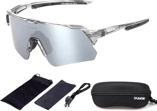 Vista 7 de Gafas de ciclismo polarizadas para hombres, mujeres y jóvenes, UV400, gafas de sol para bicicleta de montaña, MTB, correr, pesca, béisbol