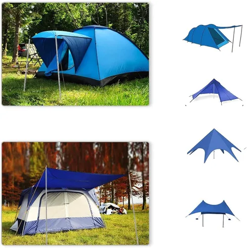 Vista 7 de SAN LIKE Postes de Carpa Telescópicos Ajustables y Postes de Lona para Camping, Toldo, Refugio, Mochilero, Senderismo - (Longitud Ajustable - Acero)