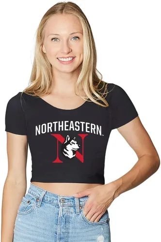Vista 119 de Lojobands Camiseta corta ajustada para mujer, hecha en Estados Unidos, talla única