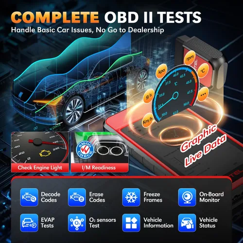 Vista 6 de Autel MD909 PRO MaxiDiag OBD2 escáner, herramienta de diagnóstico