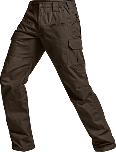 Vista 8 de CQR Pantalones tácticos tipo cargo, para hombre, tejido Ripstop, resistentes al agua, ligeros, para uso diario, para el trabajo, senderismo