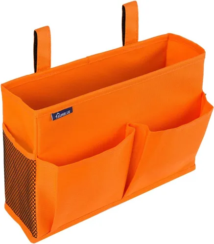Vista 55 de Surblue Organizador de cama colgante para mesita de noche, bolsa de almacenamiento con bolsillo para literas y camas de hospital, habitaciones