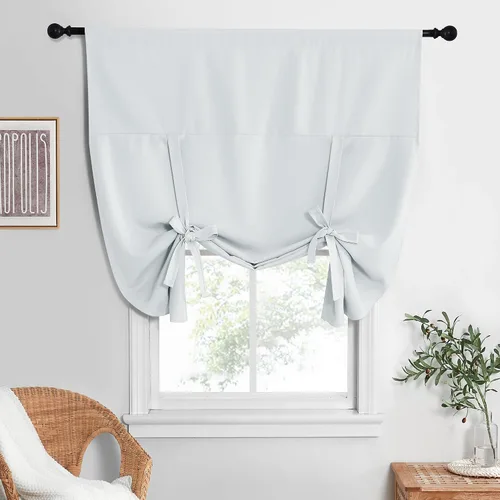 Vista 119 de NICETOWN Cortina Opaca con Aislamiento Térmico – Persiana Enrollable para Ventana de Bebé para Dormitorio/Acción de Gracias