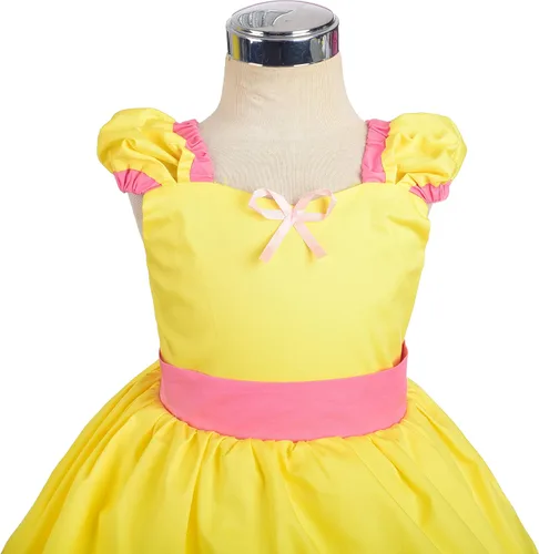 Vista 4 de Lito Angels Disfraz de princesa de verano para niñas pequeñas con accesorios