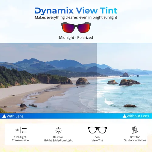 Vista 5 de Dynamix Lentes de repuesto polarizadas para Oakley Holbrook OO9102 Fácil de instalar Se ajustan perfectamente