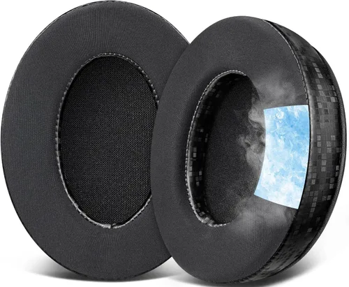 Vista 15 de SOULWIT Almohadillas de Gel de Reemplazo para Auriculares HyperX Cloud 1/2/3/Pro/Core, Cloud Alpha/Flight/Stinger Series, CloudX Stinger/Flight Negro