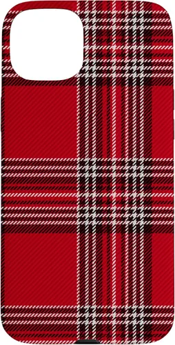 Vista 9 de Funda con diseño de Navidad a cuadros rojos para iPhone 13 Pro Max
