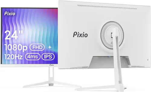 Vista 18 de Pixio PX246 Wave Beige 24 pulgadas 120Hz Frecuencia de Actualización Resolución FHD 1080p Panel IPS 4ms GTG Tiempo de Respuesta Monitor