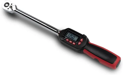 Vista 9 de Llave dinamométrica digital de 1/2 pulgada Tapha Tools, rango de torque 7.4-147.5 ft-lb (10-200 N-m), precisión ±2%, notificación LED y timbre