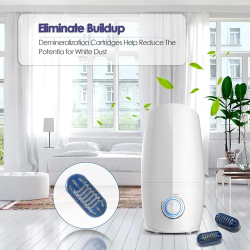 Vista 3 de Paquete de 20 cartuchos de desmineralización para humidificadores compatibles con Homedics Humidificador Filtro de agua para Homedics Humidificador