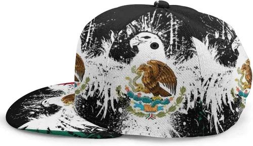 Vista 4 de Baseball Cap Men Women - Rainbow Tie Dye Adjustable 3D Printed Snapback Flat Bill Hip Hop Hat