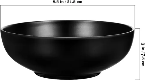 Vista 3 de DOITOOL Recipiente A5 de estilo japonés para ramen de 8.46 pulgadas, recipiente de fideos de porcelana de imitación, apto para microondas