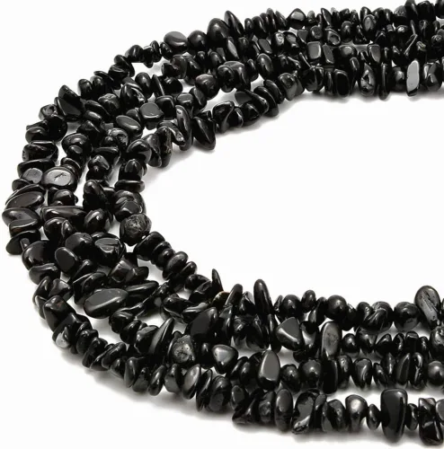 Vista 14 de PLTbeads Kit de pulseras de cintura de piedras preciosas curativas natrales de 0.197-0.315 in, diseño de piedras irregulares, fabricación de joyas