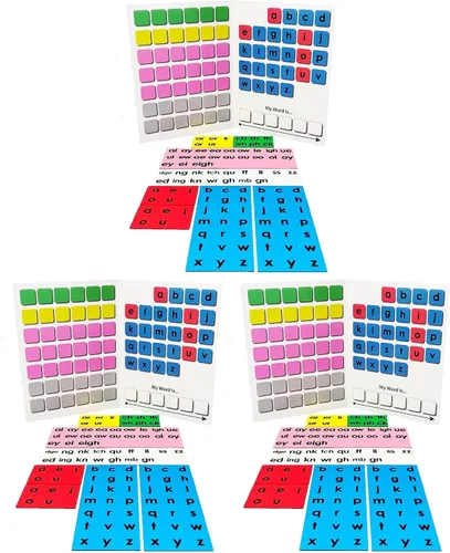 Vista 6 de Magnética fonética Back to Basics - Juego de imanes con tablero impreso