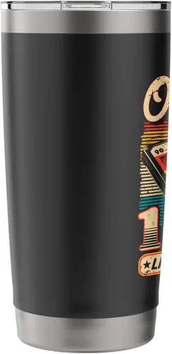 Vista 4 de Vaso aislado de acero inoxidable retro vintage 1988 para hombres y mujeres