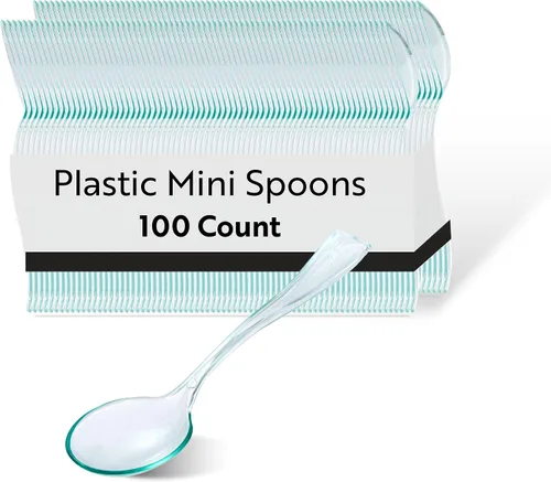 Vista 11 de Restaurantware - Mini tenedor de 4 pulgadas, 100 tenedores pequeños desechables – resistente, par con hormigueros, postres o muestras, tenedores