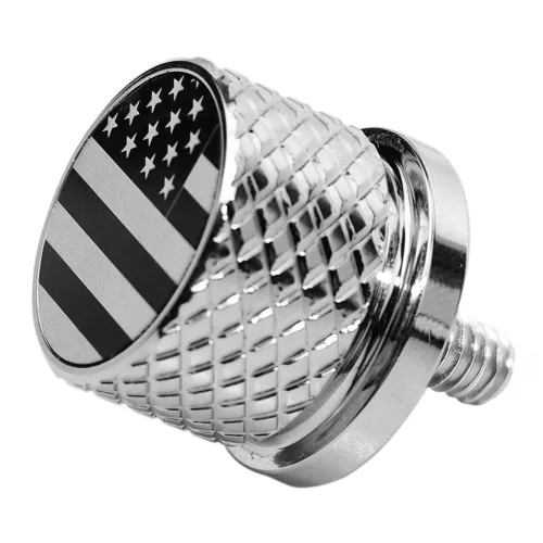 Vista 8 de Tornillo de perno de asiento de guardabarros moleteado inoxidable 1/4"-20 rosca compatible con Harley 1996-2026 Sportster Dyna Softail Touring CVO