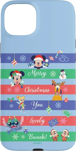 Vista 9 de Funda para iPhone 16 Disney 100 Mickey & Friends Merry Christmas You Lovely Bunch