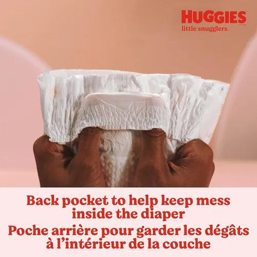 Vista 4 de Huggies Little Snugglers - Pañal para bebé, talla 1, 8 a 14 libras, 34717, 20
