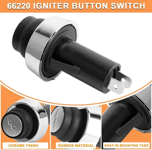 Vista 6 de 66220 Encendedor para Weber GS4 Genesis II/Spirit II Grill Pieza de botón de encendido