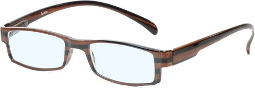 Vista 9 de Calabria 762 Gafas de lectura colgantes alrededor del cuello, lentes azules o transparentes, para hombres y mujeres, duraderos y modernos, patillas