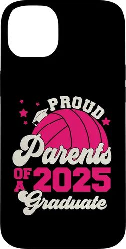 Vista 14 de iPhone 16 Parents of a 2025 Graduate Senior Graduation Volleyball Case