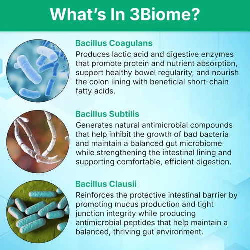 Vista 5 de 3Biome - Suplemento probiótico natural - Sin GMO, vegano, sin gluten