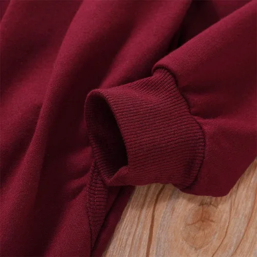 Vista 5 de Ritatte - Conjunto de 2 piezas de ropa de invierno para niñas pequeñas, blusa cálida de manga larga y pantalones de algodón