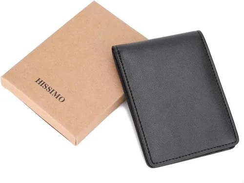 Vista 7 de Cartera delgada para hombre con bolsillo frontal para tarjeta de identificación con bloqueo RFID