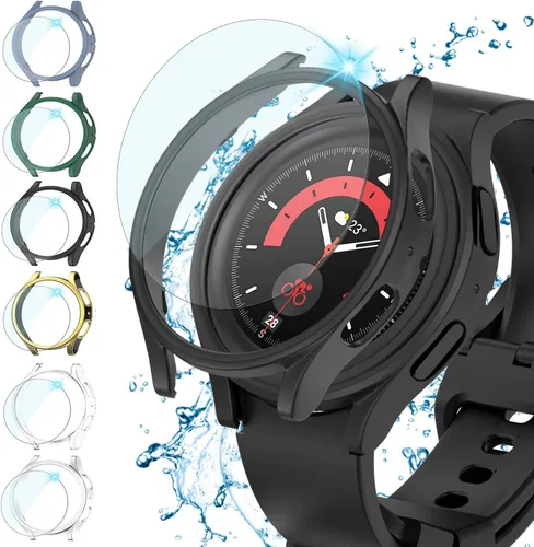 Vista 10 de Rc-Z - Funda protectora de pantalla para Samsung Galaxy Watch 5 4 de 1.575 in (6+6 unidades)