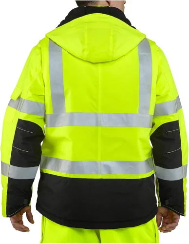 Vista 3 de Carhartt Chaqueta de madera Sherwood impermeable de alta visibilidad para hombre con aislamiento de clase 3