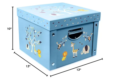 Vista 7 de GroWings Caja de recuerdos para bebés, gran almacenamiento de memoria para recién nacidos, adecuada para niños y niñas, regalos fuertes, duraderos