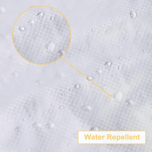 Vista 5 de NTBAY - Cortina de ducha transparente de etilvinilacetato, repelente al agua, para cabina de ducha de baño, tejido gofre a cuadros, 72 x 72 pulgadas