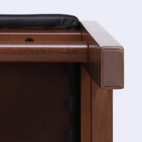 Vista 14 de 不二貿易(Fujiboeki) Fuji Boeki 98817 Dining Chair, Chair, Width 16.1 x Depth 20.1 x Height 31.1 inches (41 x 51 x 79 cm), Brown, Natural Wood, Synthetic