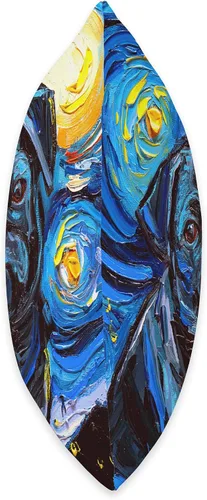Vista 2 de Sagittarius Gallery Black Pug Starry Night Cute Little Dog Art by Aja Throw Pillow, 16 x 16 pulgadas, multicolor