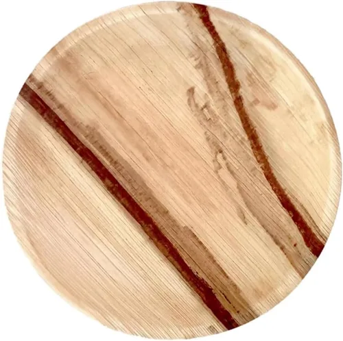 Vista 13 de NEATtable Platos de hoja de palma Diseño de limón Desechables y compostables Ecológicos y 100% naturales Ideal para eventos al aire libre