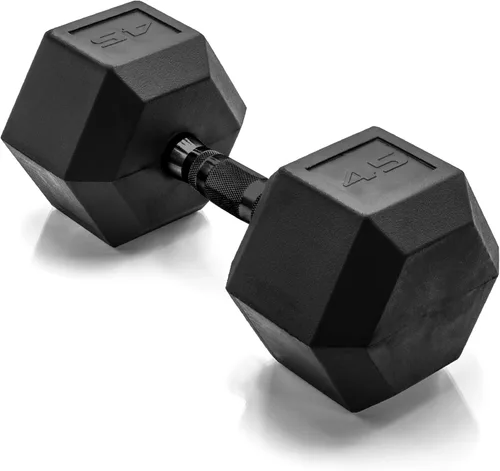 Vista 44 de CAP Barbell Peso de la mancuerna hexagonal recubierta, individual, 10-120 libras, múltiples opciones