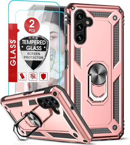 Vista 208 de LeYi Funda para Moto G Stylus 2022 4G (no compatible con 5G), funda para Moto G Stylus con 2 protectores de pantalla, funda protectora de grado Oro