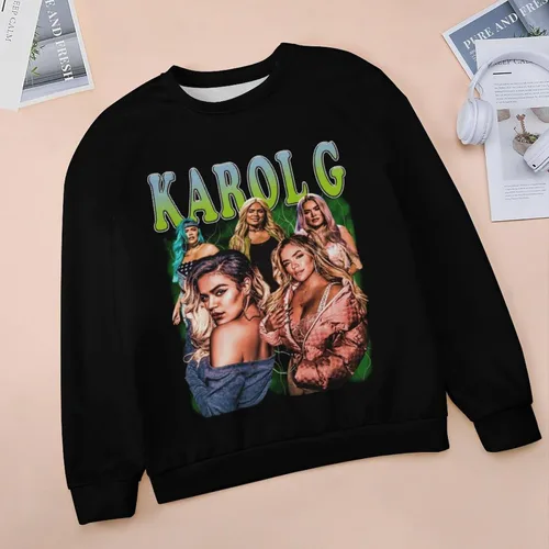 Vista 3 de PAPERBAGS Sweatshirt Womens Graphic Crewneck Long Sleeve Sweatshirts Casual Pullover Tops