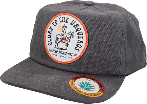 Vista 5 de Sendero Provisions Co. Sombrero Snapback al aire libre con Vaqueros Woven Patch Gris, Gris