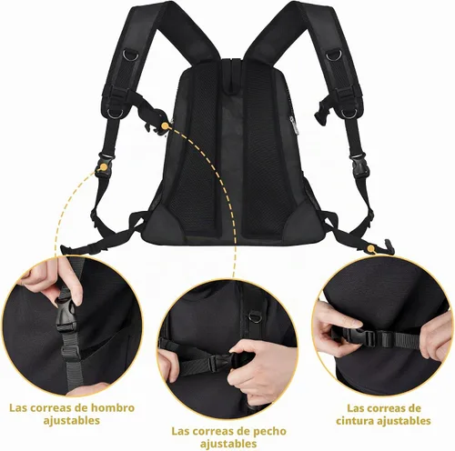 Vista 6 de WOYYHO Mochila portadora de perros para mascotas, mochila frontal