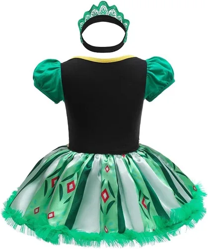 Vista 2 de Dressy Daisy Mameluco de princesa para bebé niña, disfraz para Halloween y cumpleaños con diadema