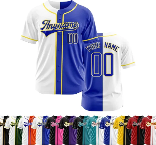 Vista 20 de Camiseta de béisbol personalizada con número de nombre cosido o impreso, camiseta de béisbol para hombres, mujeres, jóvenes, camiseta de béisbol