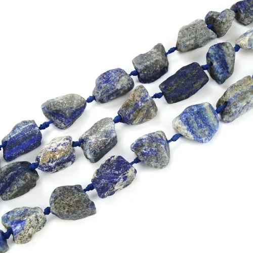 Vista 16 de Adabele Cuentas de piedras preciosas perforadas grandes de cuarzo de ágata de encaje azul pulido natural de 15 pulgadas
