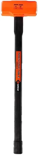 Vista 2 de Groz Copper Head Club Hammer, 2.5 libras, cabeza de cobre puro 99.9%, mango indestructible de 12 pulgadas, herramienta de golpeo a prueba de chispas