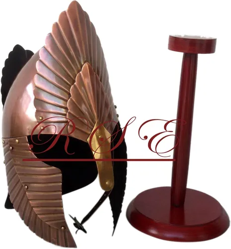 Vista 2 de R.S Enterprises - Casco medieval de armadura de caballero cruzado sin soporte