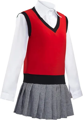 Vista 2 de Ikishima Midari Disfraz Cosplay Escuela Secundaria Vestido Completo Conjunto