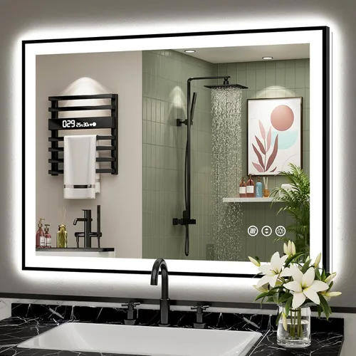 Vista 75 de 24x32 LED Bathroom Mirror, Backlit & Front Lit Lighted Mirror Retroiluminado+luz frontal